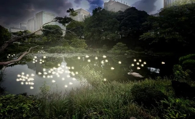 永山祐子建築設計「はなの灯籠」CGパース