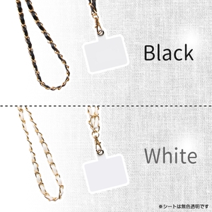 スマホショルダー_合皮レザー×チェーンタイプ
