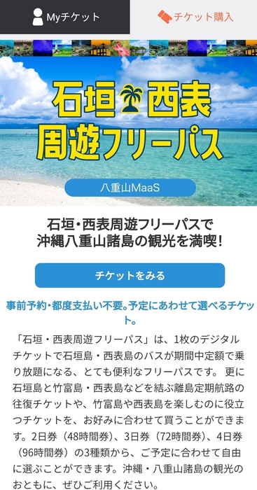 チケット購入画面