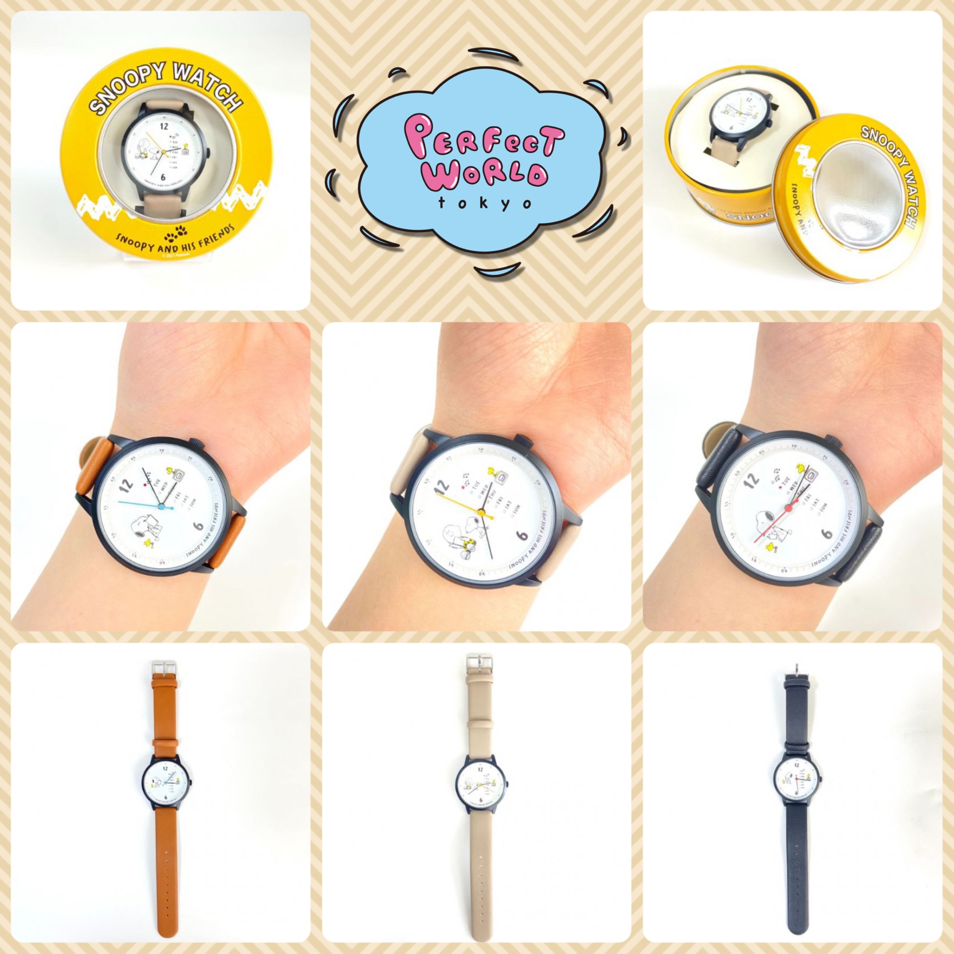 日にち感覚を忘れたすべての大人たちへ。スヌーピーのカレンダー付き腕時計があれば、もう迷わない!