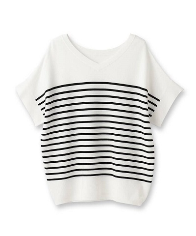 前後2WAYレーヨンストレッチニット