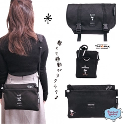 スヌーピー×ＹＡＫＰＡのコラボ!!ブラックカラーの高機能なバッグが登場しています♪