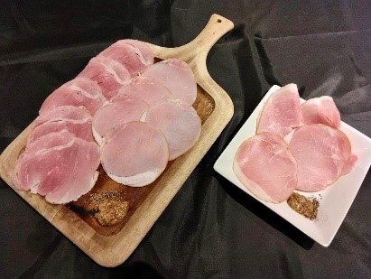 岩手県産豚のいわちくハム 2種盛り合わせ (税込979円)