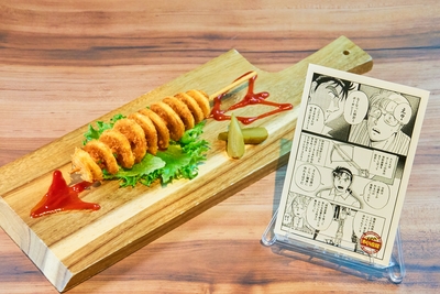 「放たれたボーガン」　　990円（税込） ボーガンに見立てた トルネードポテト