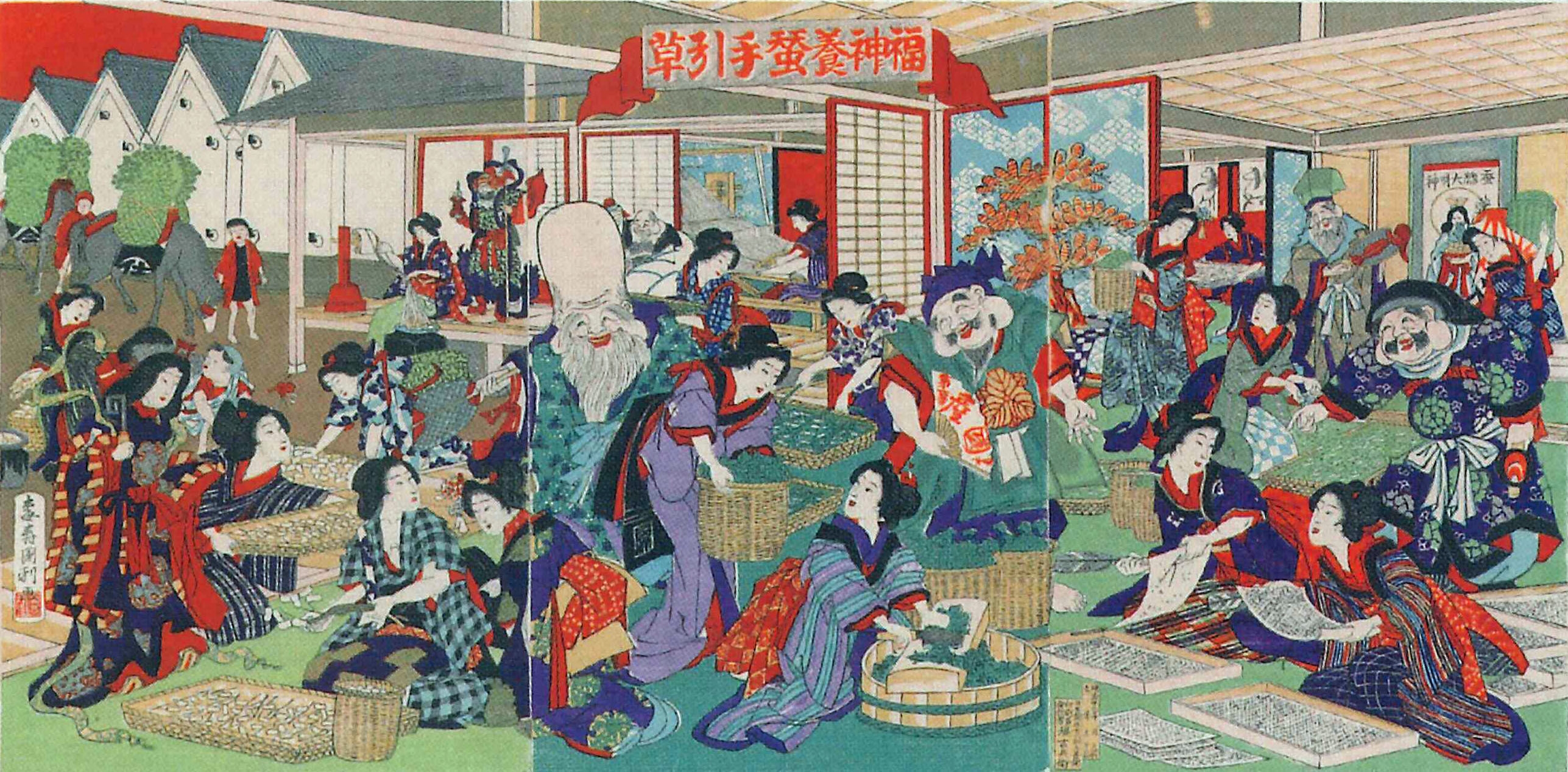 グンゼ博物苑 3/25から「浮世絵グンゼコレクション特別展」を開催 -テーマは「養蚕と神様たち」、養蚕の守り神がいろいろな姿で登場-