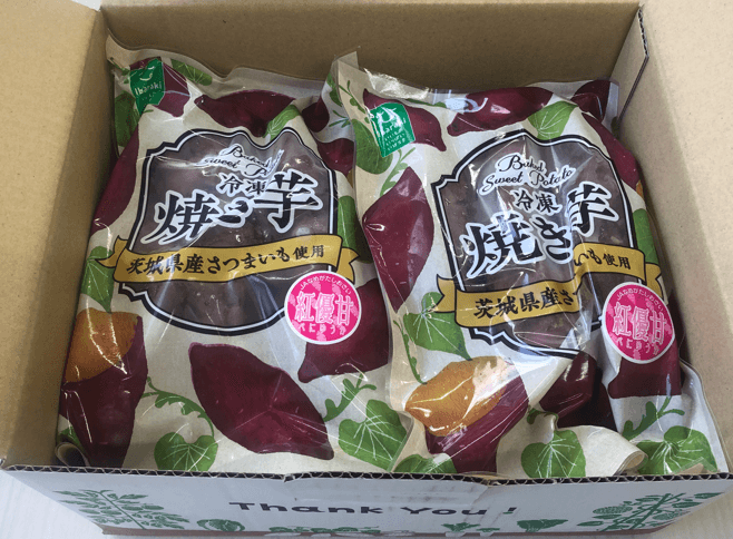 ②冷凍焼き芋 【3本入り×4袋】