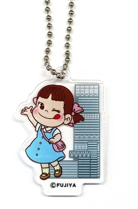 ペコちゃん×ハルカスアクリルチャーム