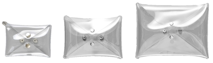 左からハンギング・マイクロサイズ、ミニサイズ、レギュラーサイズ