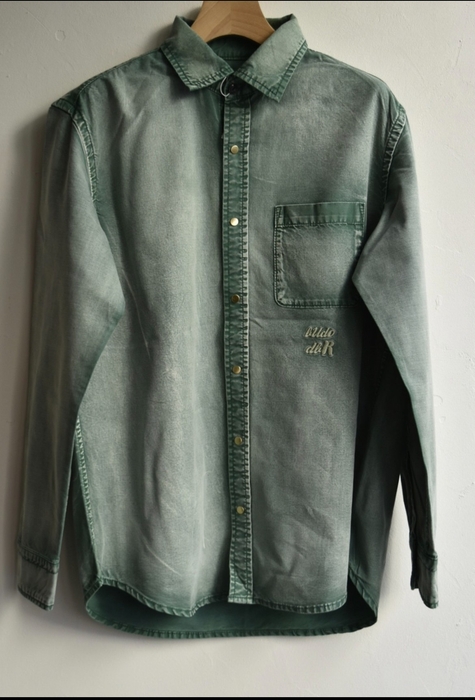 【bud 0】DENIM DOUBLE NAME SHIRTS