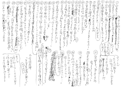 生前の半藤氏が入院先で書いた企画案