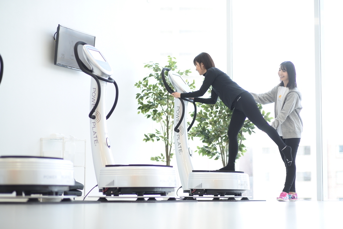 通い放題の会員制度と20分でも十分な運動効果が得られるパワープレートトレーニングが人気