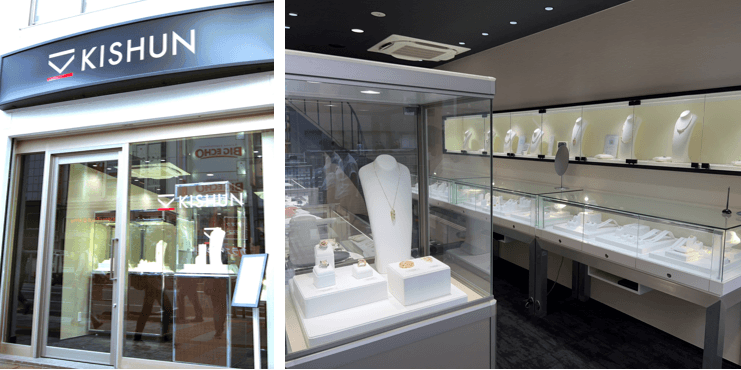 「KISHUN」外観/ 1F:ハイジュエリー(リングやネックレス)