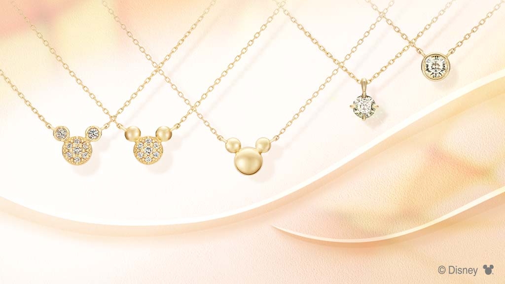 ラウンド用品・アクセサリー miki ディズニー】2021クリスマス新作ネックレス7型 「ミッキー」の