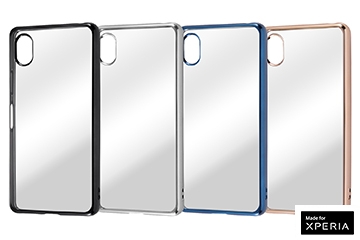 TPUソフトケース メタリックフレーム