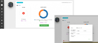 ▲コンテンツごとの受講者数、各受講者が選択した選択肢を閲覧可能。
