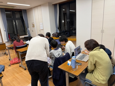 各家族が好きなことを学ぶ様子