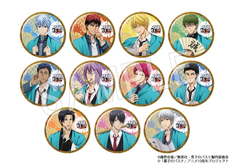 トレーディング75㎜缶バッジ 映画村ver. (全11種) 660円(税込)