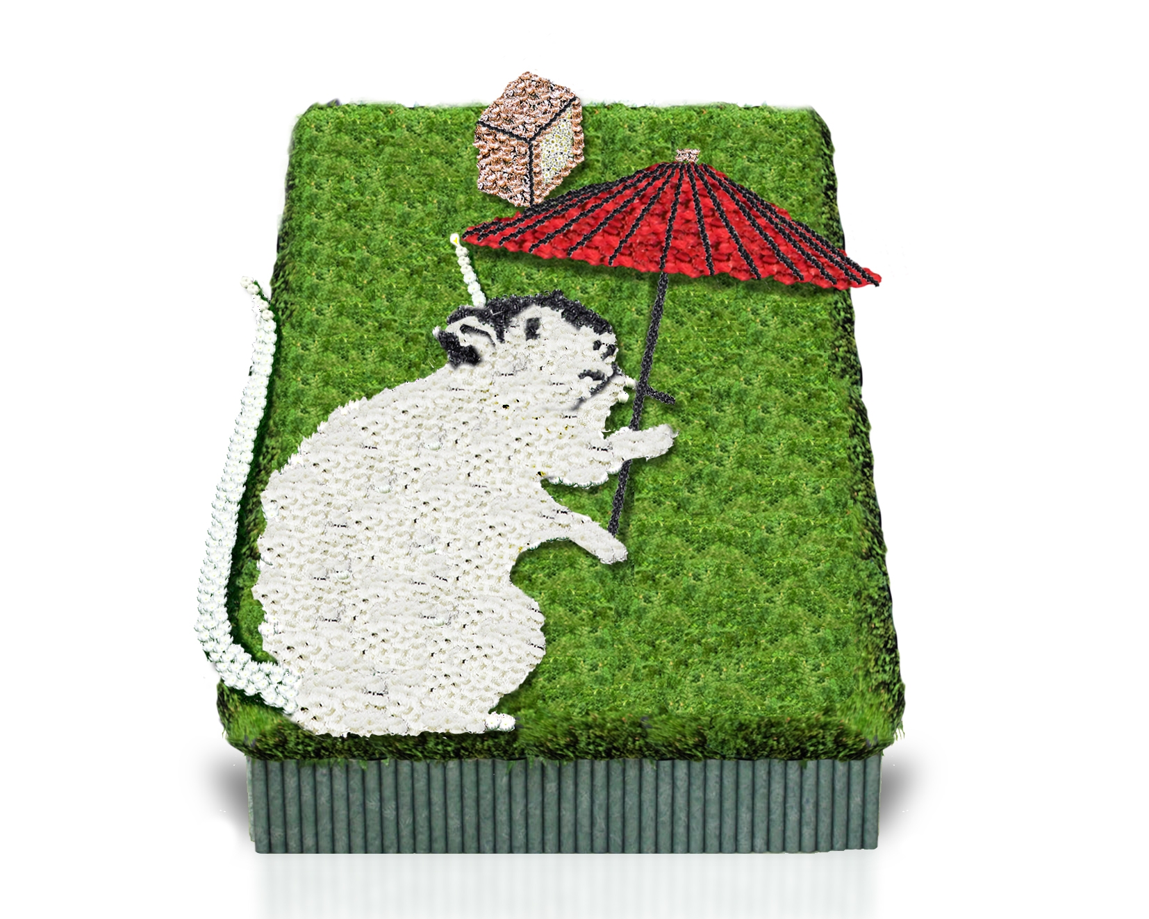 立体花壇 華魅(HANAMI) 2020年干支モチーフ ネズミと傘の曲 CGはイメージとなります。