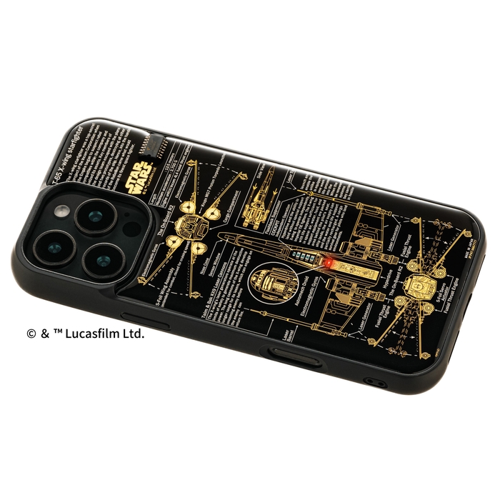 FLASH X-WING 基板アート iPhone 16Pro Maxケース ななめ