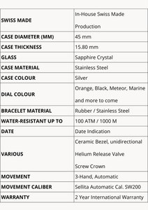 本気のプロ仕様機械式ダイバーズウォッチです。