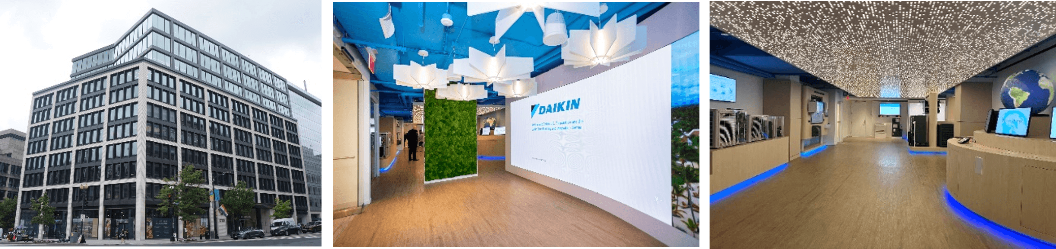 新事務所が入居するビルと「ダイキン・サステナビリティ&イノベーション・センター」