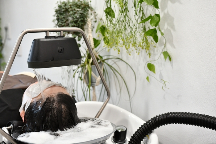 神戸ヘッドスパコース施術の様子(3)