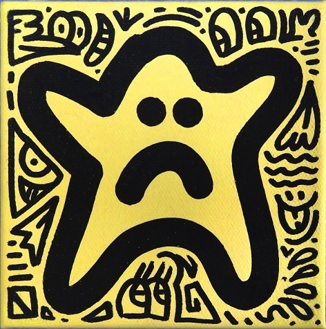 【Mr.Doodle】「Untitled」 アクリル 12.5×12.7cm