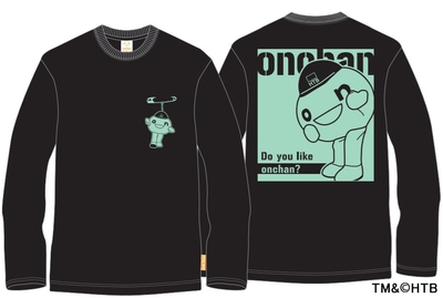 onちゃん ロンＴ(大人用)  BLACK　TM＆(C)HTB