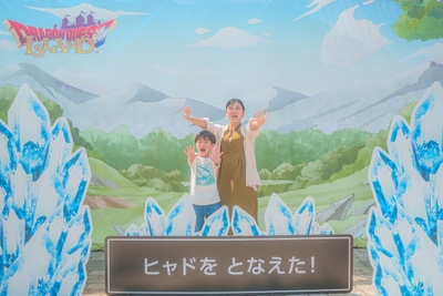 ▲ヒャドを唱えて氷魔法修行スタート！