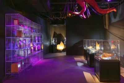 ▲パビリオンで展示していた「アンモライト」