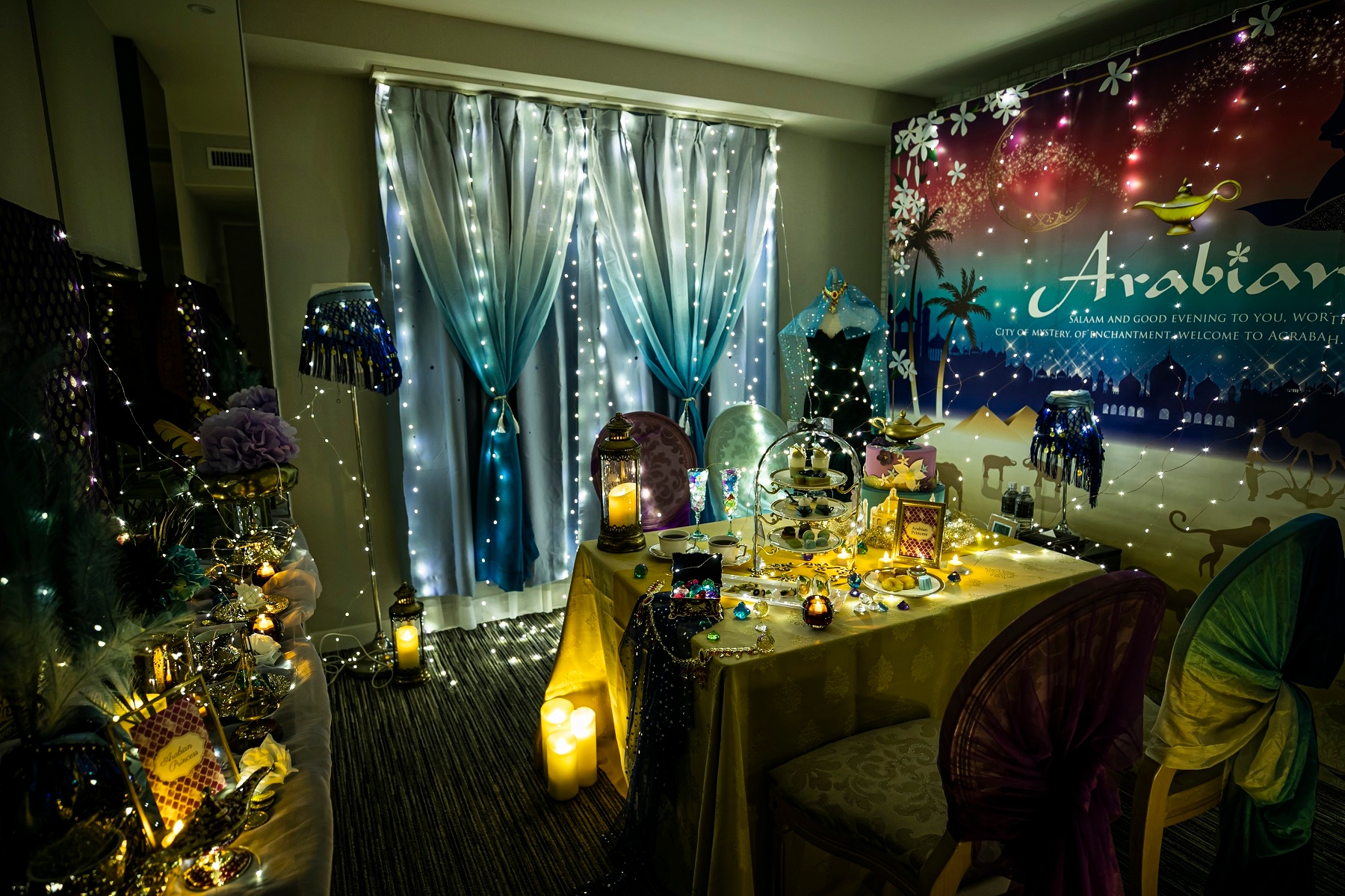 【名古屋】安心・安全に楽しむプライベートお茶会! 「アラジンと魔法のような恋~Arabian Princess Room~」