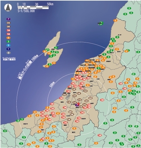 新潟県中越地震の震度　