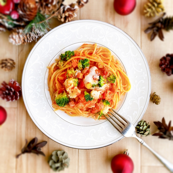 混ぜると本格パスタに!「ブロッコリースのXmas」