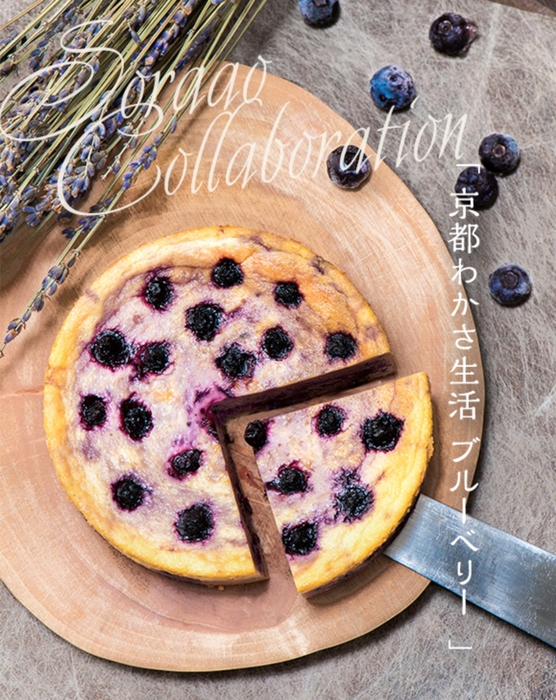わかさ生活×ソラアオ 京都わかさ生活ブルーベリーチーズケーキ