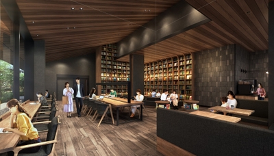 カフェラウンジ・ライブラリーラウンジ完成予想図