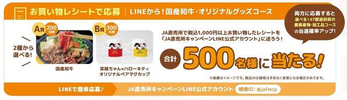 【LINEでレシート応募コース】
