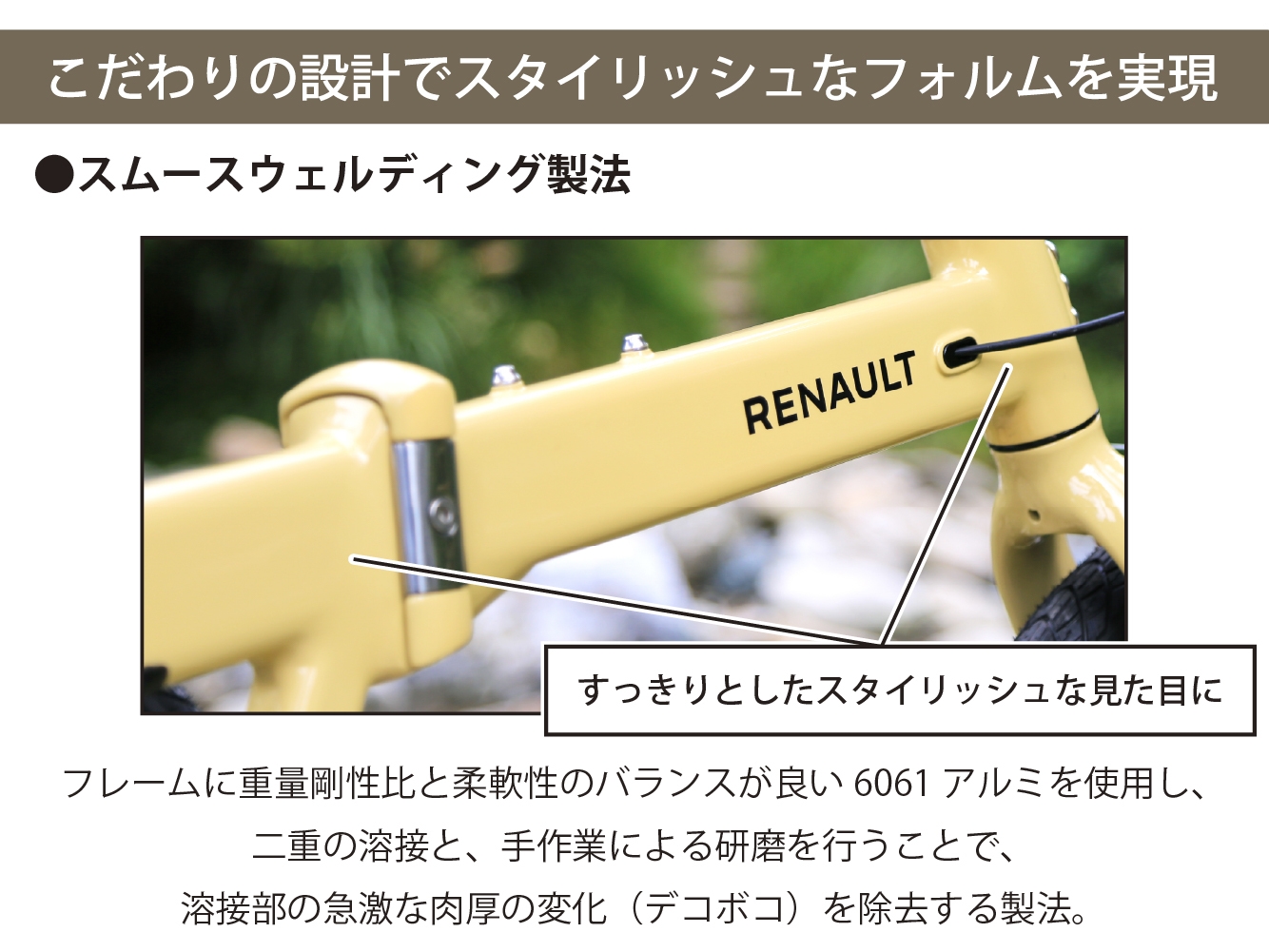 RENAULT GRAVEL11(スムースウェルディング製法)