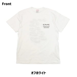 2401HD41-07 シビック Honda CIVIC HISTORY Tシャツ