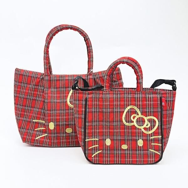 ハリ感ある生地で高見え！キティ×ルートートのチェック柄バッグは今期のトレンドど真ん中