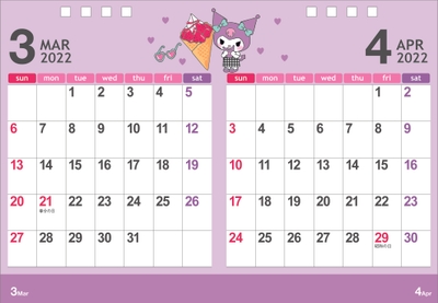 卓上カレンダー　見本