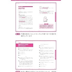 「症状のメカニズム」や「食養週間」と盛りだくさん 便秘や頭痛、冷え性など、ちょっとした不調のメカニズムや不調を緩和する食材をご紹介！  すぼらな人でも養生が習慣になる方法も！