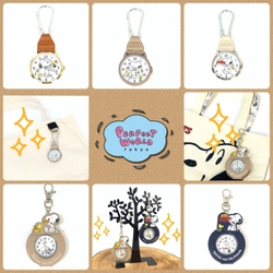 ぬくもりのあるレザーがかわいい♬キーホルダー感覚で使えるスヌーピーの時計特集