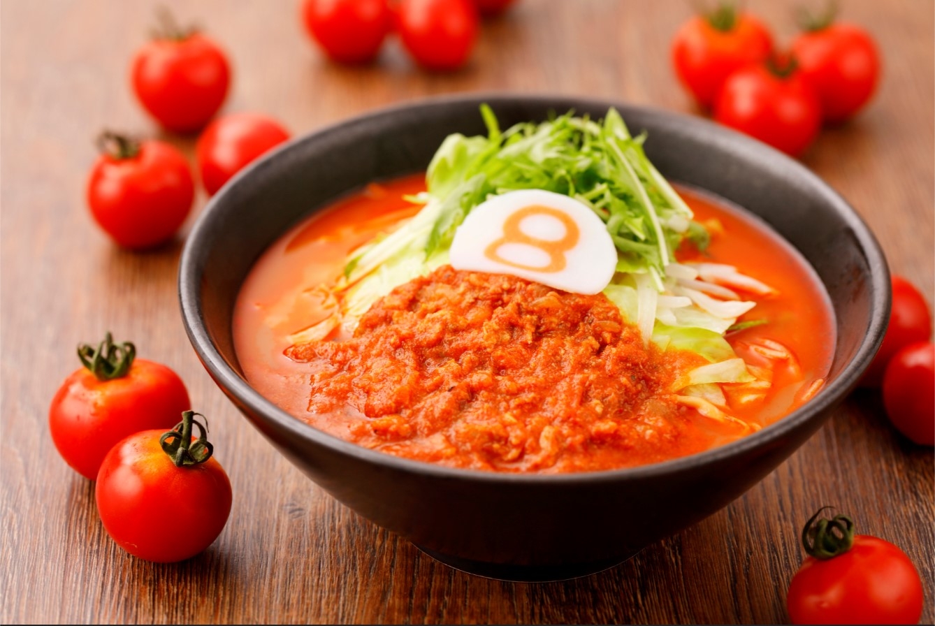 8番らーめん 発売10年目の「野菜トマトらーめん」 9月1日から期間限定で販売!