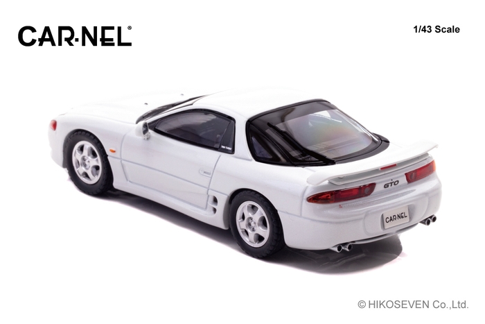 CARNEL 1/43 三菱 GTO Twin Turbo (Z16A) 1993 Galaxy White:左後