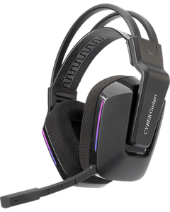 『CYBER・ワイヤレスゲーミングヘッドセット（PS5／SWITCH／PC用）』ブラック