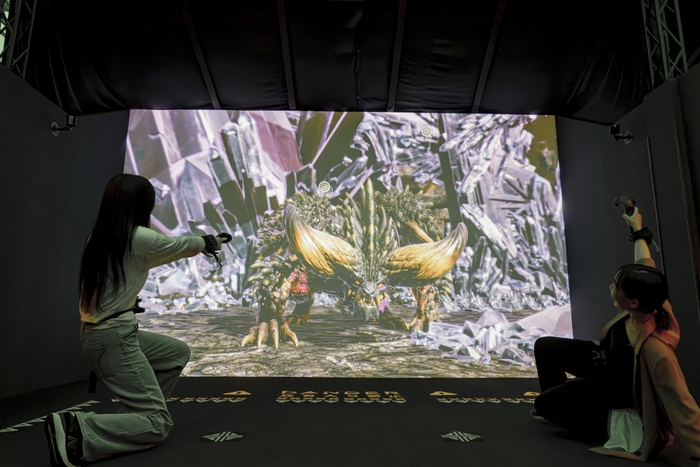 ▲「モンスターハンター・ザ・フィールド in ニジゲンノモリ」 ©CAPCOM