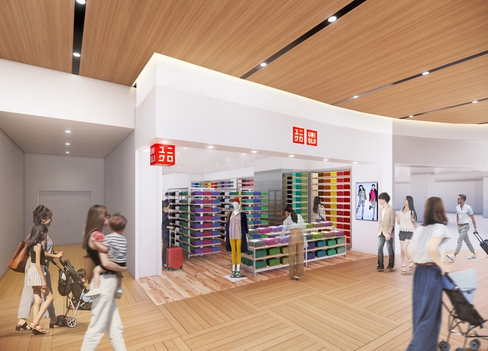 ユニクロ関西国際空港店(仮) パースイメージ