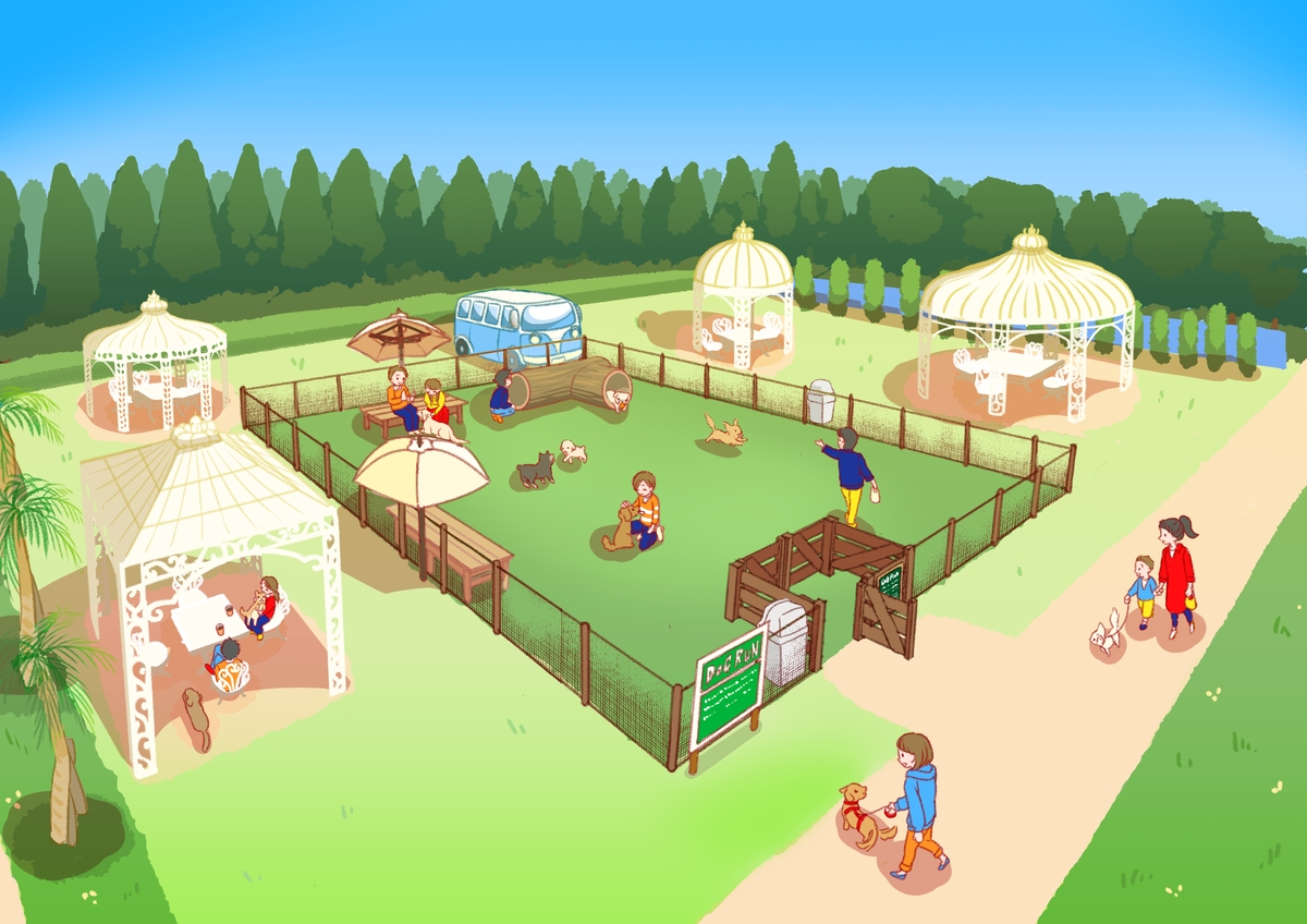 淡路島の複合施設「のじまスコーラ」 天然芝の『ドッグラン』1月20日オープン ~ 利用無料!お得なキャンペーンやワンちゃんアニバーサリープランも登場 ~