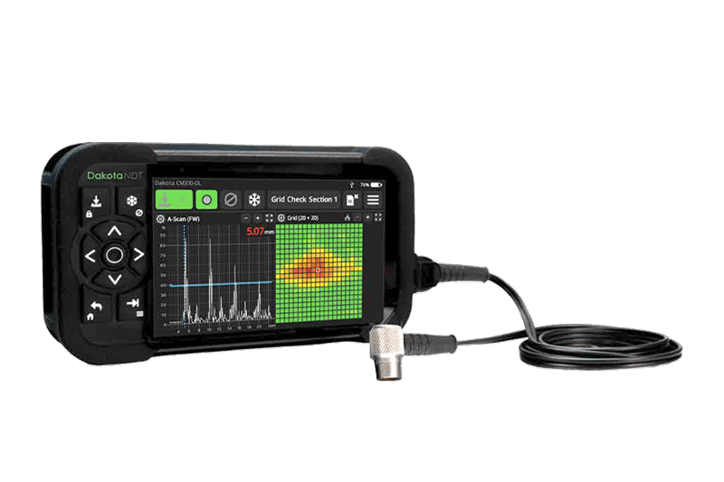 腐食検査から精密測定まで1台で対応 Aスキャン超音波厚さ計『CMX10-DL