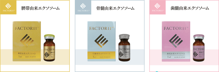 臍帯由来 FACTOR11・骨髄由来 FACTOR11・歯髄由来 FACTOR11